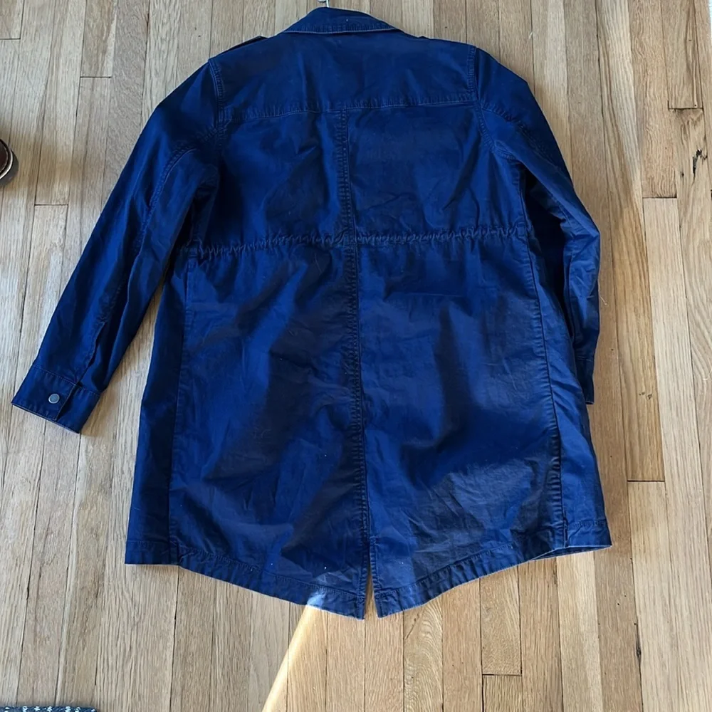 Navy Blue Button-Up Jacket - Picture 6 of 6